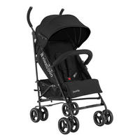 KINDERWAGEN Käfer black Stahlrahmen, Korb, abnehmbare Vorderräder, Fußstütze - Schwarz, Metall (78/48/104cm) - Kikka boo