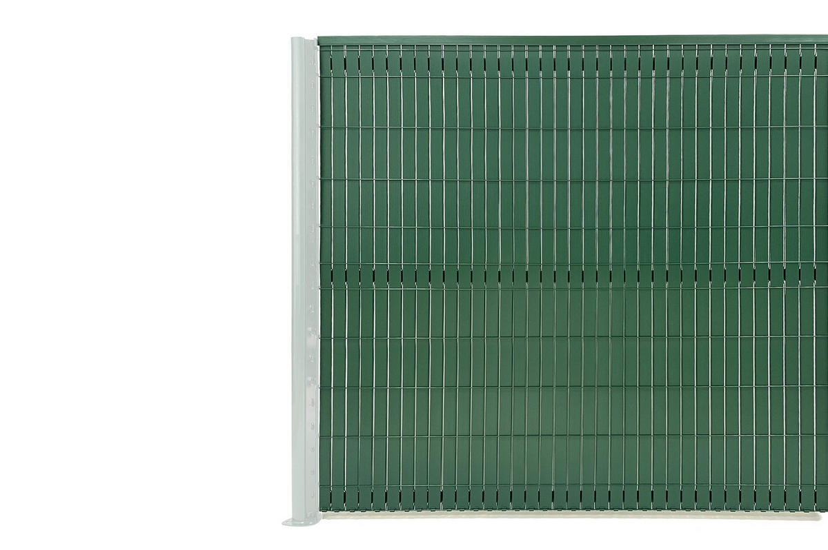 PVC-SICHTSCHUTZLAMELLEN-STEIF-SET Cinto grün 6m H.190cm - Mit clips und Endprofil - Grün, Kunststoff (600/193cm) - Casanoov