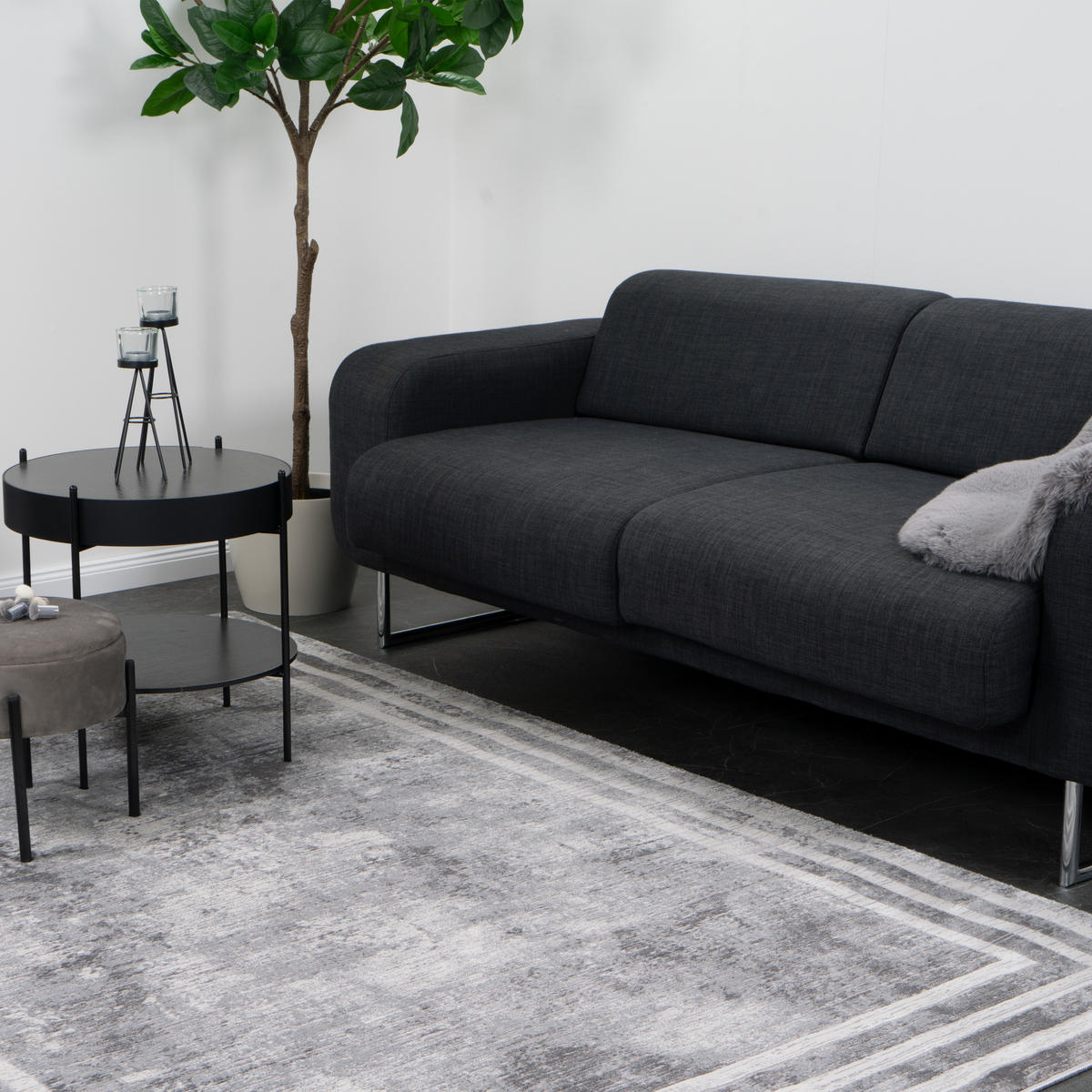 VINTAGE-TEPPICH ALEGRA 160/230 cm Grau - Grau, Naturmaterialien/Textil (160/230cm) - Consilio Concept