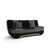 SOFA Boat mit Schlaffunktion - Dunkelgrau/Schwarz, Textil (190/95/80cm) - SIMKAM Furniture