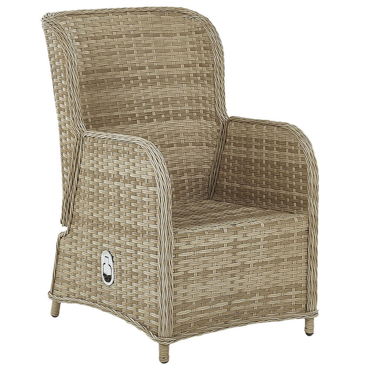 LOUNGE-SET 2-Sitzer beige Ponza - Beige, Kunststoff - Beliani