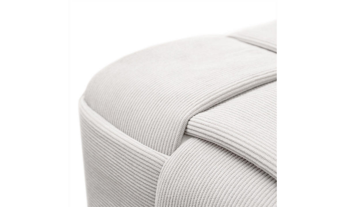 HOCKER CUBETTO 38/38/38 cm Weiß - Weiß, Textil (38/38/38cm) - Lookway
