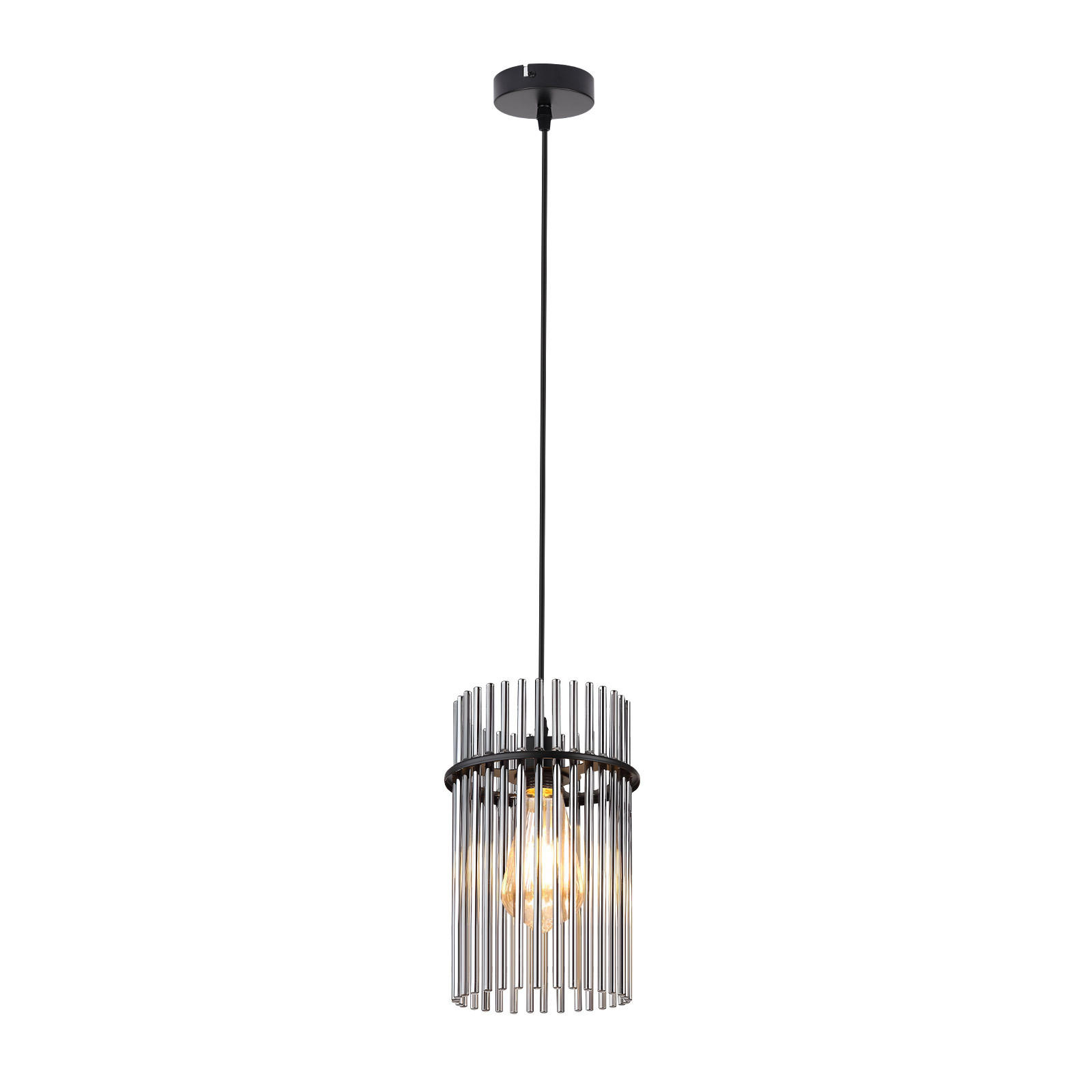 PENDELLEUCHTE Kaelen 16/10/150 cm - Schwarz, Metall (16/10/150cm) - ZMH