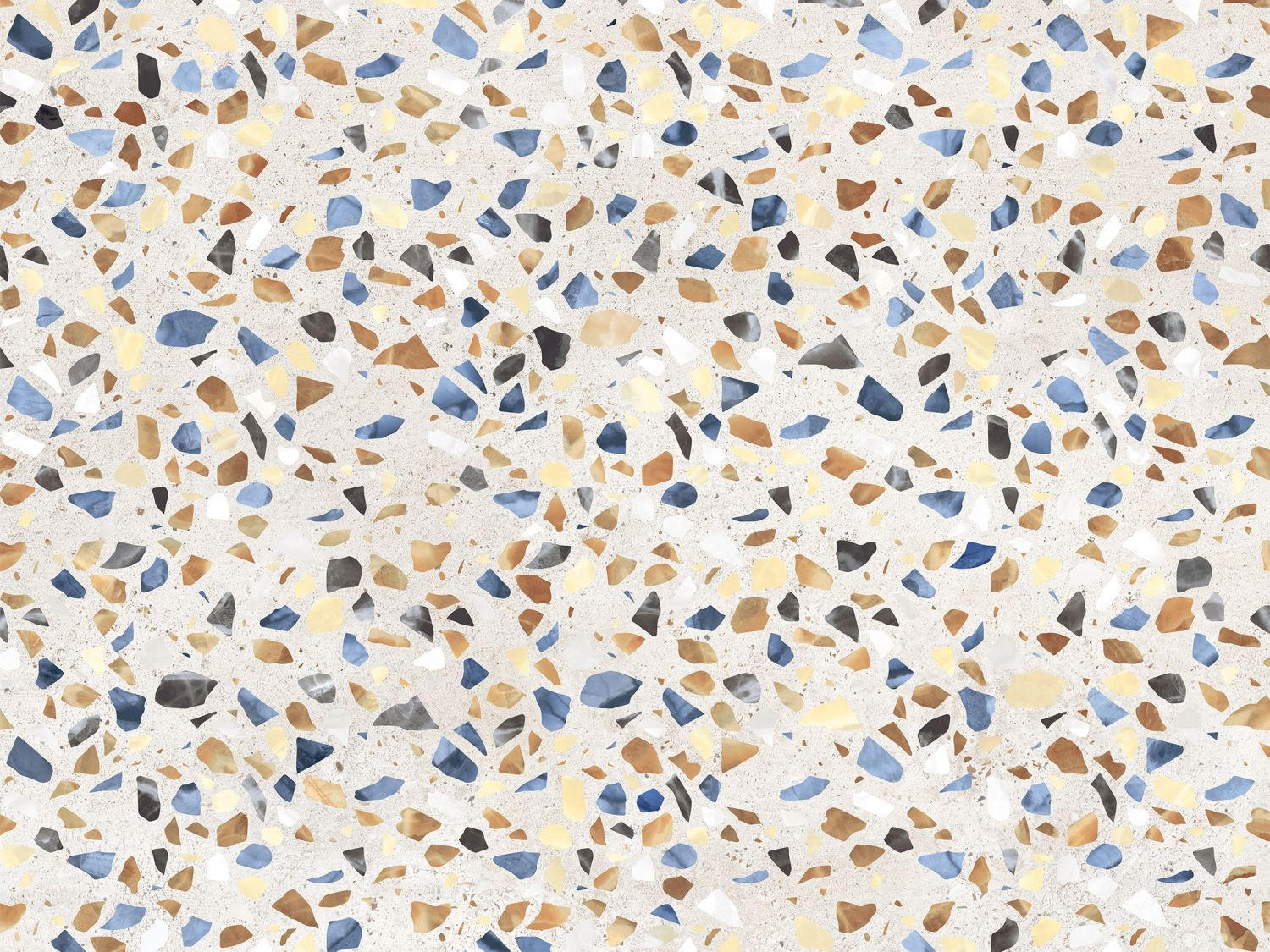 FOTOTAPETE Terrazzo-Motiv 375 x 270 cm - Multicolor, Papier (375/270cm) - Sanders & Sanders