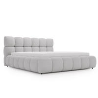 POLSTERBETT Modo 180x200 Bouclé-Stoff Grau - Grau, Textil (180/200cm) - Graingold