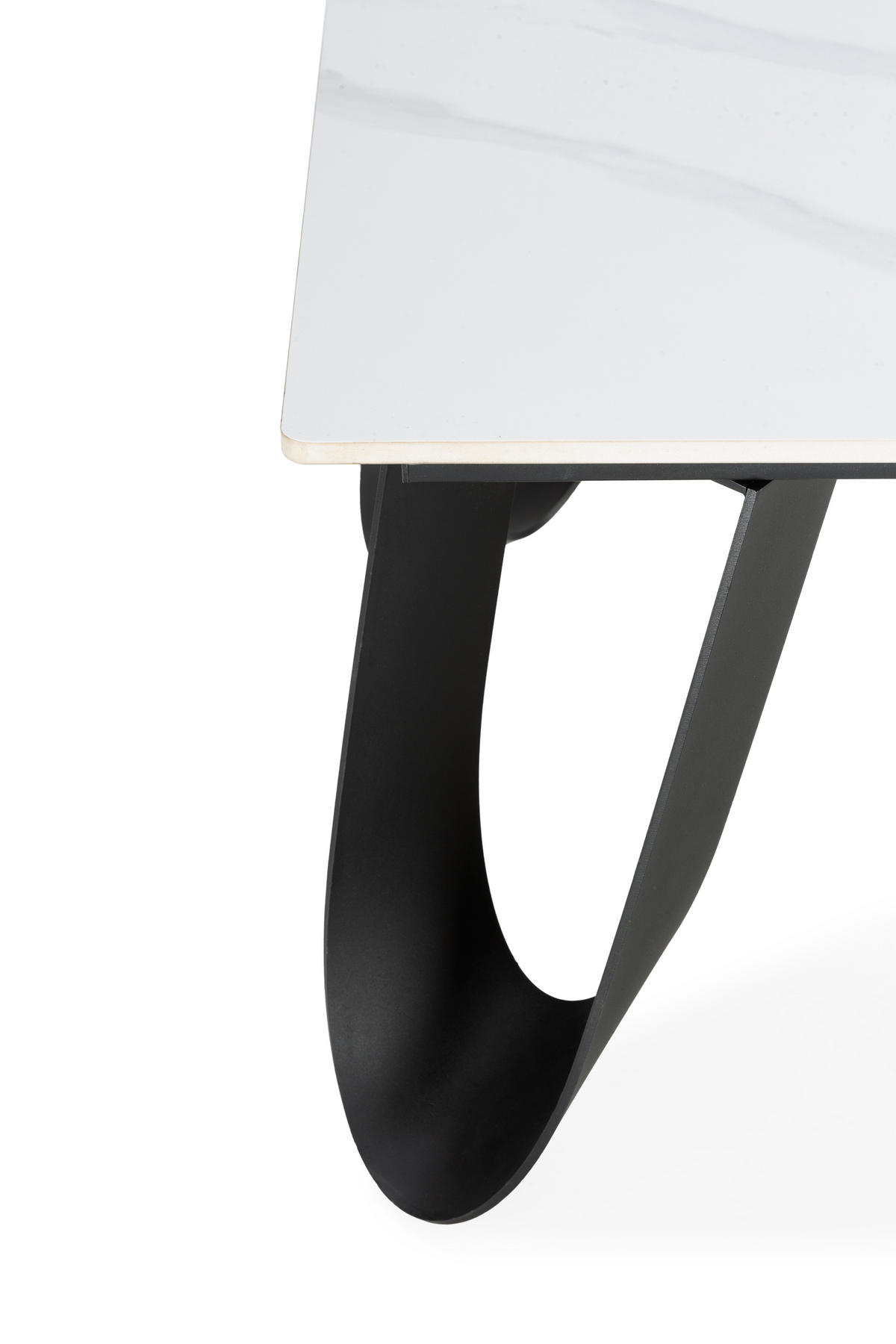 ESSTISCH Aila Weiß 120/65/44.5 cm - Weiß, Stein (120/65/44.5cm)