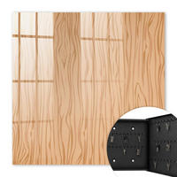 SCHLÜSSELBOX Schwarz 30x30 cm- Türöffnung nach rechts - Holzstruktur - Braun, Metall (30/30/5cm) - TULUP