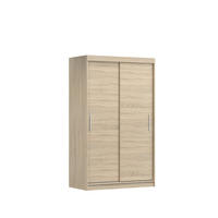 SCHIEBETÜRENSCHRANK - NOAH 04 Sonoma - Sonoma Eiche, Holzwerkstoff/Metall (120/200/61cm) - Möblo