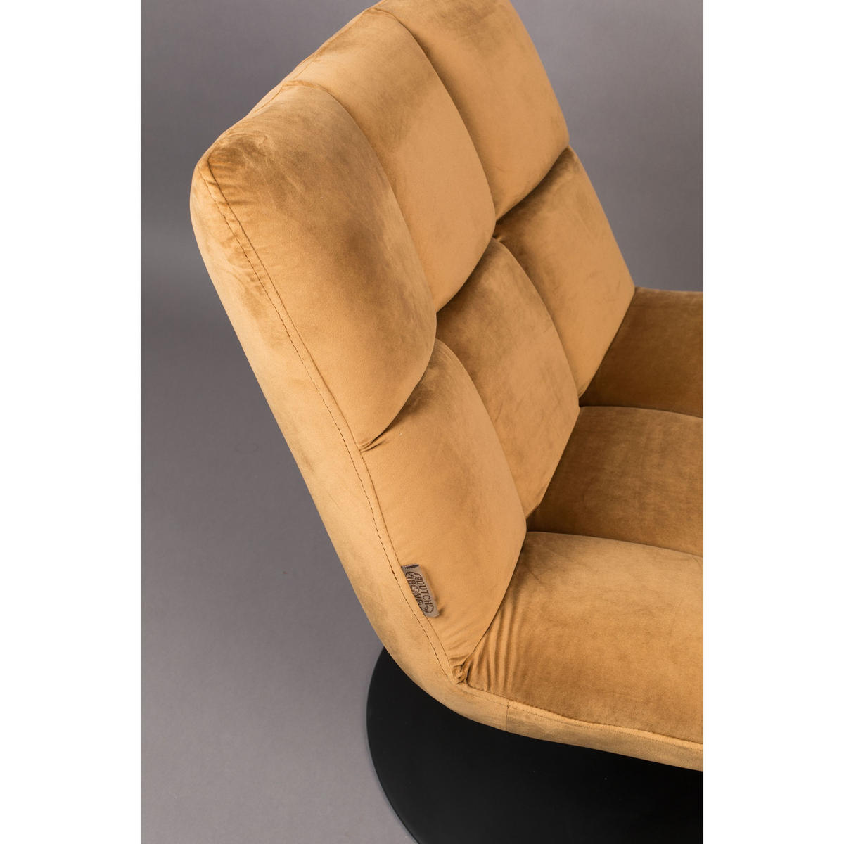 SESSEL Bar Bouclé Goldbraun - Braun, Textil (76/78/74cm) - Dutchbone