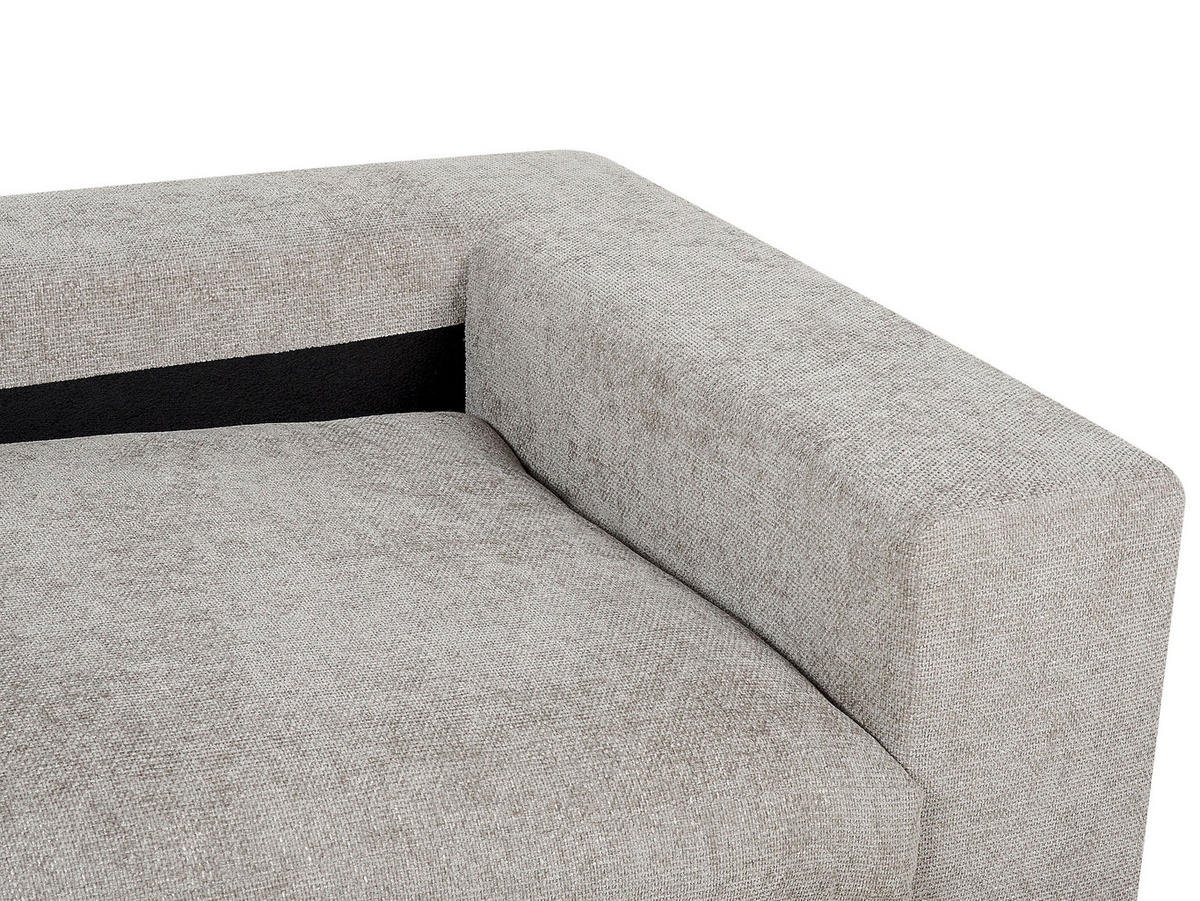3-SITZER-SOFA taupe mit Kissen Glorvika - Beige, Textil (240/58/120cm) - Beliani