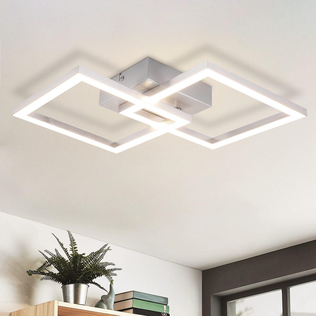 LED-DECKENLEUCHTE Luchetti 6/29.5/47cm - Goldfarben, Metall (29.5/6/47cm) - Nettlife