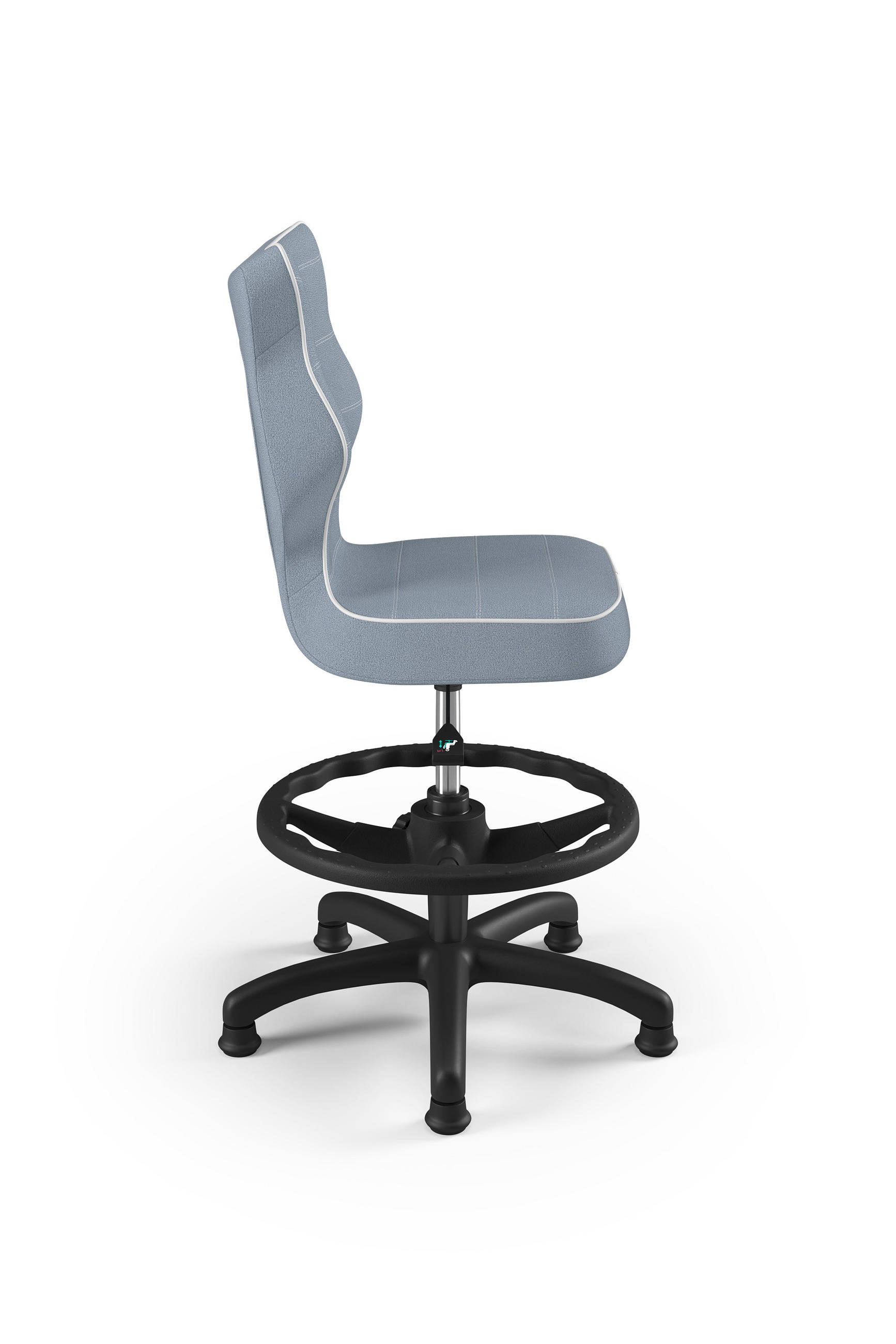 KINDERSTUHL Petit mit Fußstütze - Blau, Textil (66/96/66cm) - RAUMHIRSCH FURNITURE
