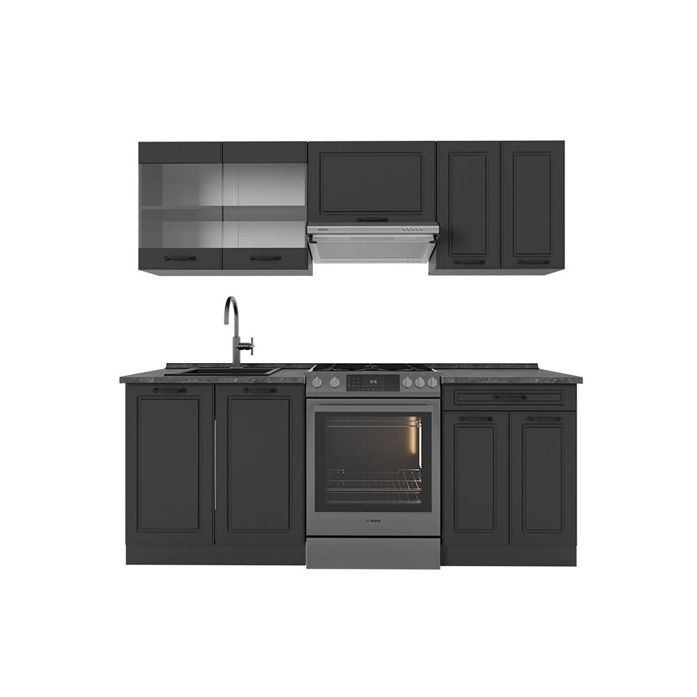 Anthrazit, Holzwerkstoff (200/81.6/60cm) - Vicco