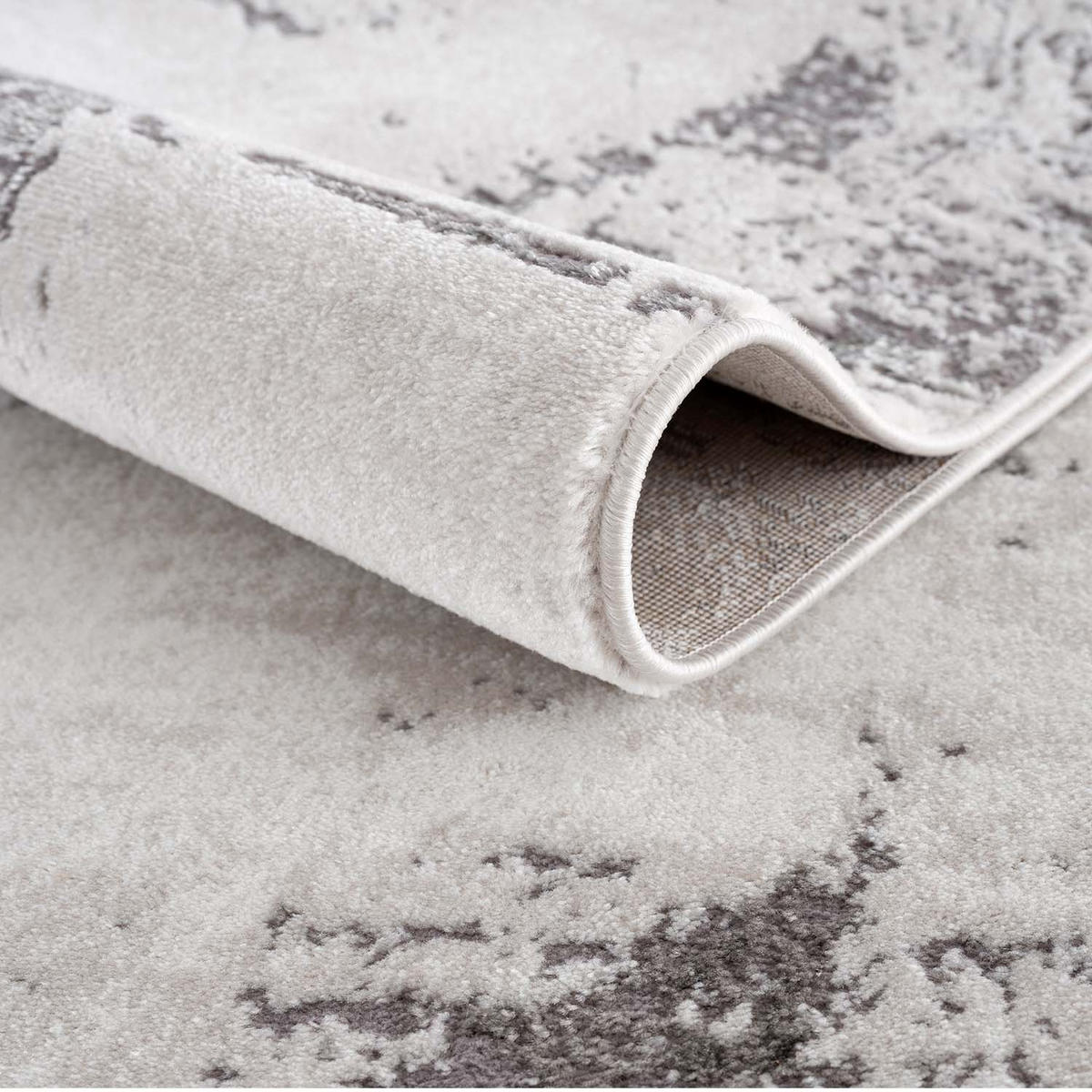 KURZFLOR-TEPPICH Chic 176 Grau 80x300 cm - Grau, Textil (80/300cm) - carpet city