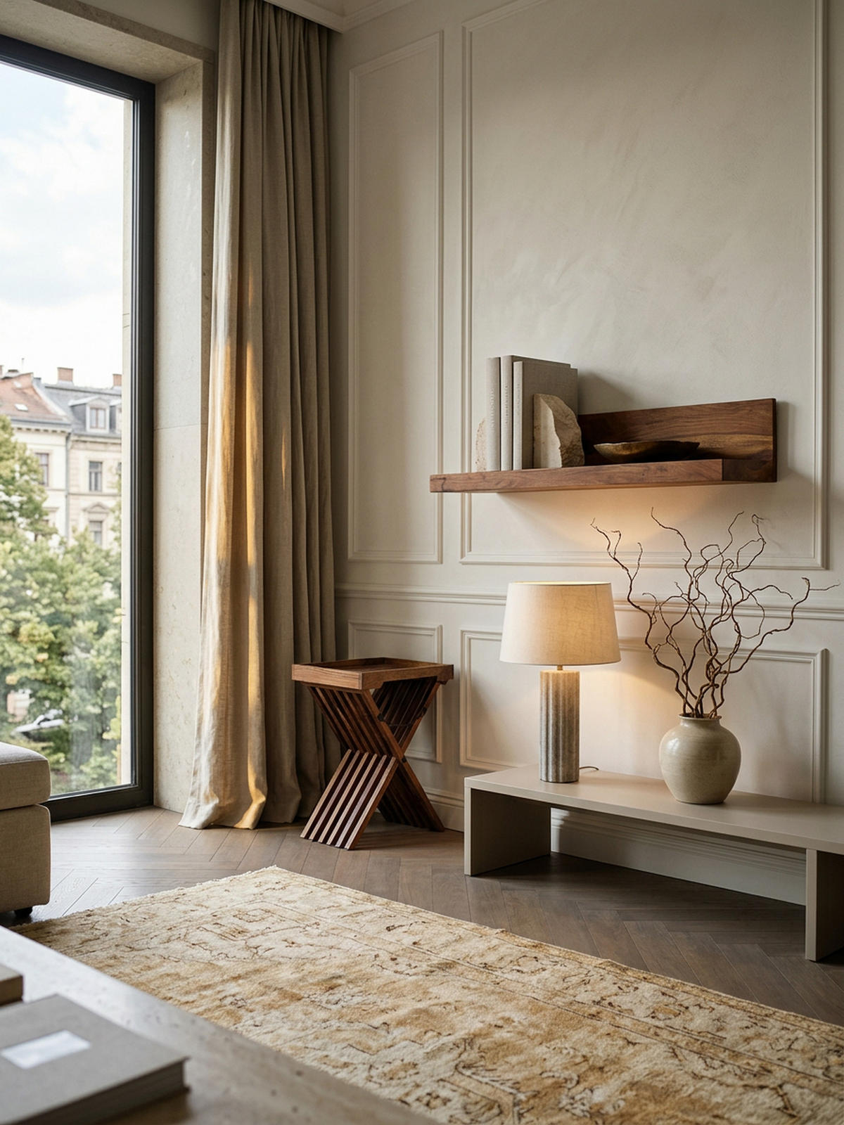 WANDREGAL NAKO Massivholz Flexibles Design Landhausstil, Braun 80x23x17 cm - Braun, Holz (80/17/23cm) - KADIMA DESIGN