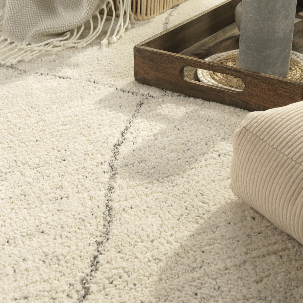 KURZFLORTEPPICH 200/290 cm Helios 722 - Creme, Textil (200/290cm) - Paco Home