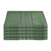 GÄSTETUCHSET Milano - 5-teilig - 30 x 50 cm - Dunkelgrün - Dunkelgrün, Textil (30/50cm) - SCHIESSER