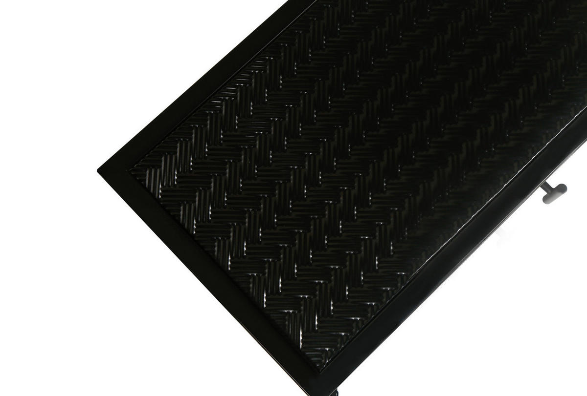 KÜCHENOBERSCHRANK 70/23/60 cm in Schwarz mit Glasfront und 2 Türen - Schwarz, Glas (70/60/23cm) - BEAOK
