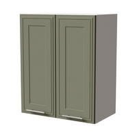 HÄNGESCHRANK Salo W3/60 Weiß / Reed Green Matt 60 / 32,5 / 72cm - Weiß/Grün, Holz/Holzwerkstoff (60/72/32.5cm) - Feldmann-Wohnen