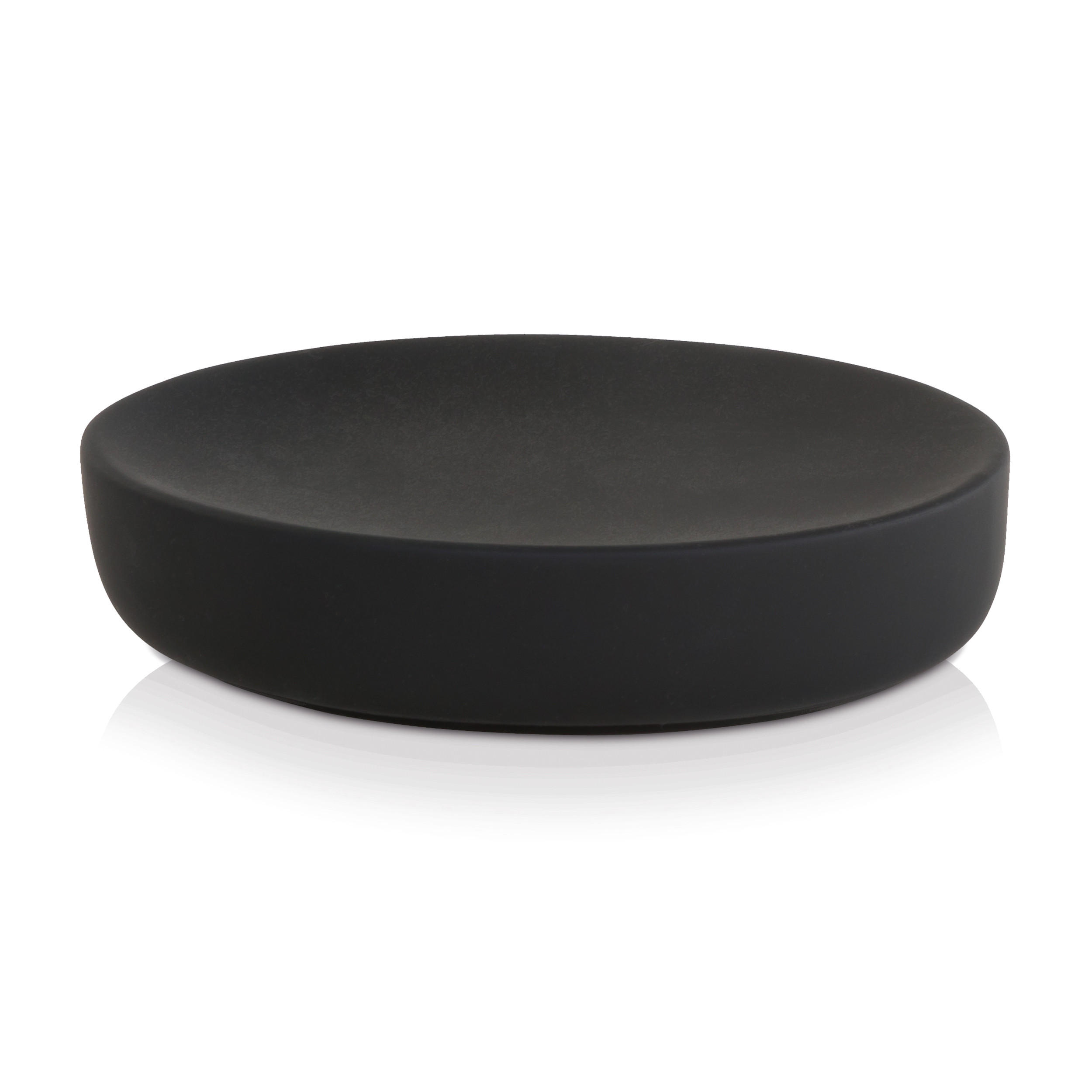 SEIFENSCHALE BLACK VELVET - Schwarz, Keramik (8.5/2.5/13cm) - MÖVE