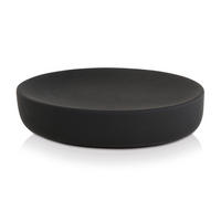 SEIFENSCHALE BLACK VELVET - Schwarz, Keramik (8.5/2.5/13cm) - MÖVE
