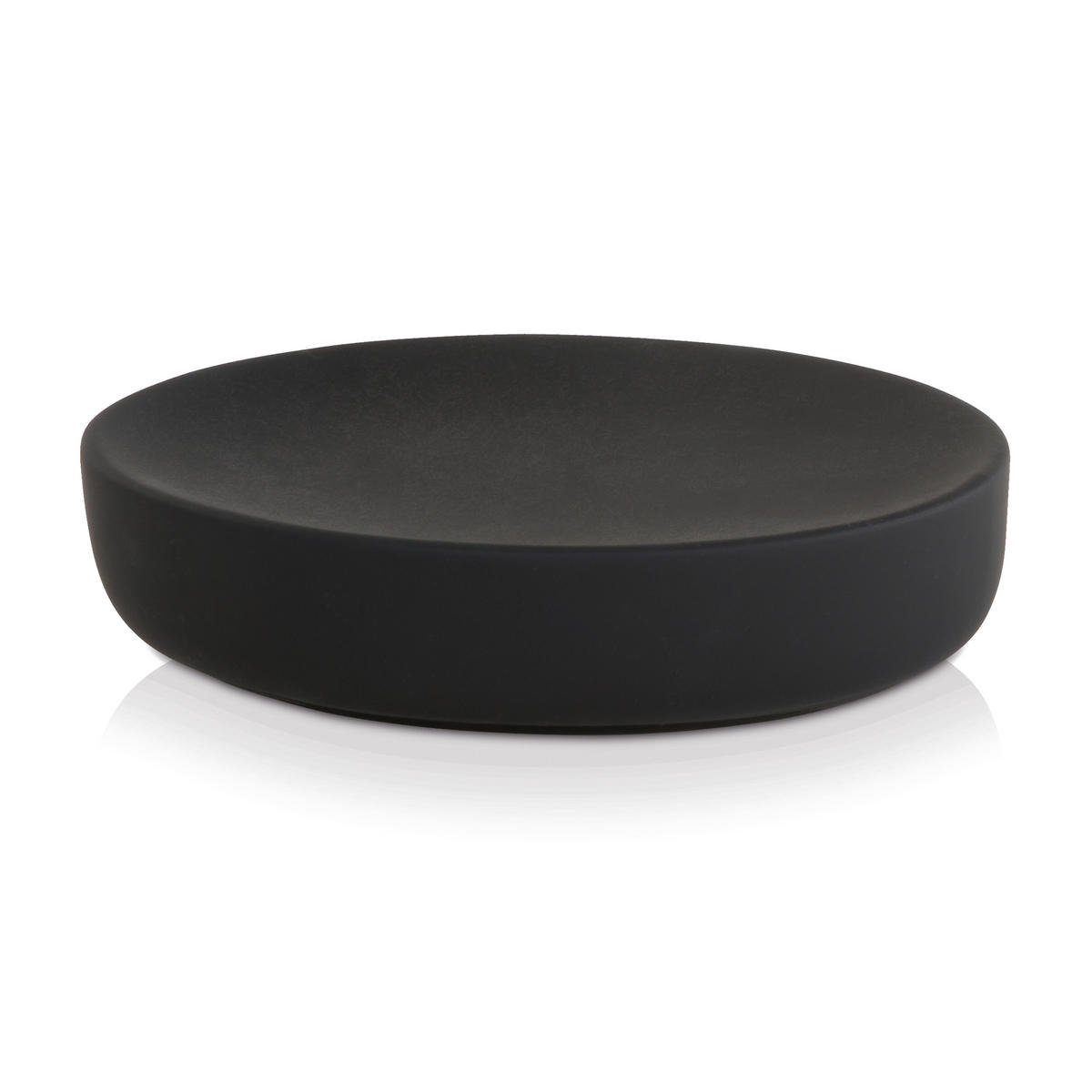SEIFENSCHALE BLACK VELVET - Schwarz, Keramik (8.5/2.5/13cm) - MÖVE