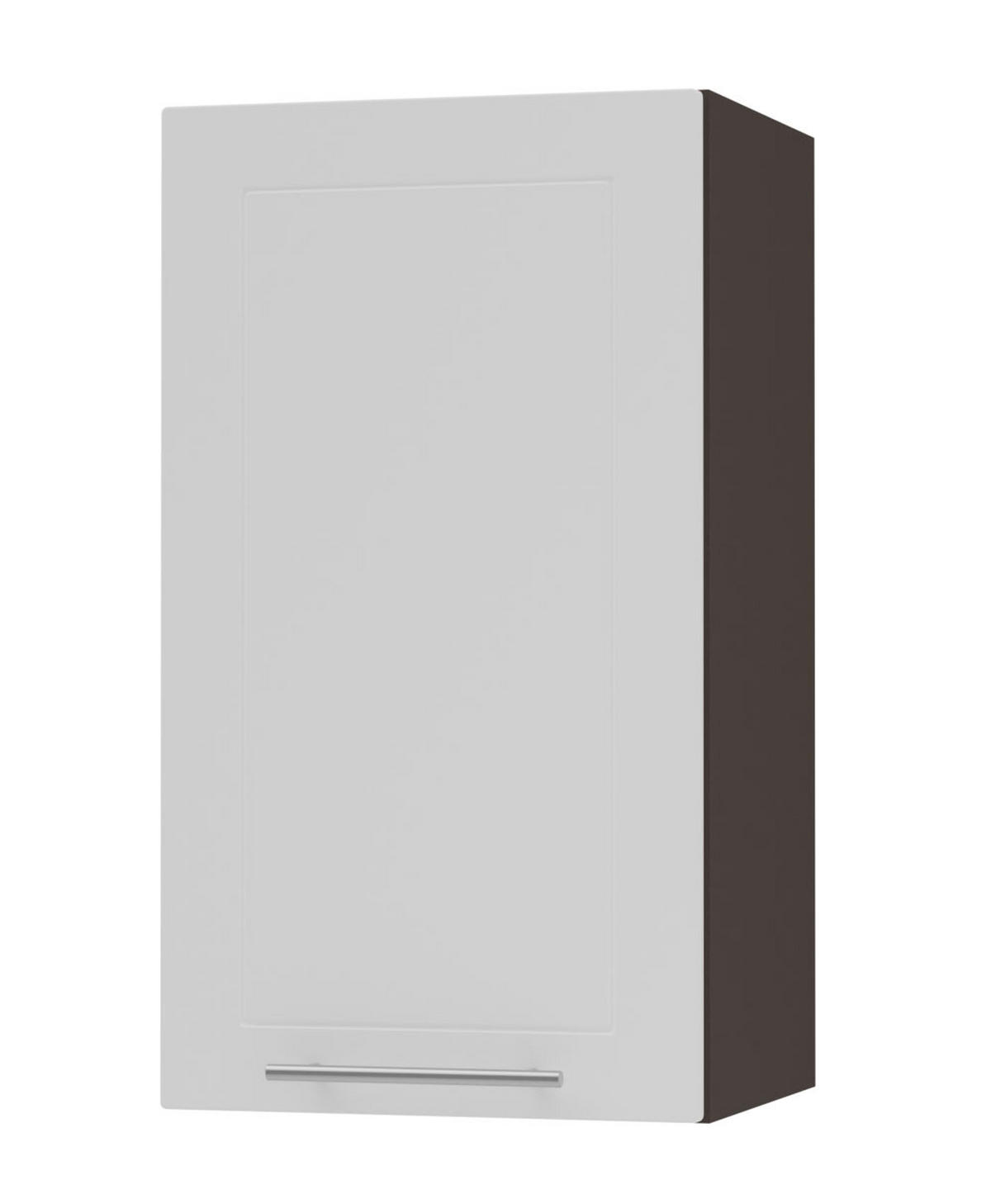 KÜCHENHÄNGESCHRANK Kvantum W2/40 Weiß Matt / Lava Matt 40 / 32,5 / 72cm - Dunkelgrau/Weiß, Holz/Holzwerkstoff (40/72/32.5cm) - Feldmann-Wohnen