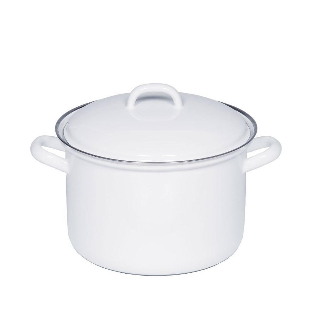 TOPF Weiß 20/20/18 cm R0124033 - Weiß, Metall (20cm) - Riess