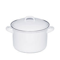 TOPF Weiß 20/20/18 cm R0124033 - Weiß, Metall (20cm) - Riess