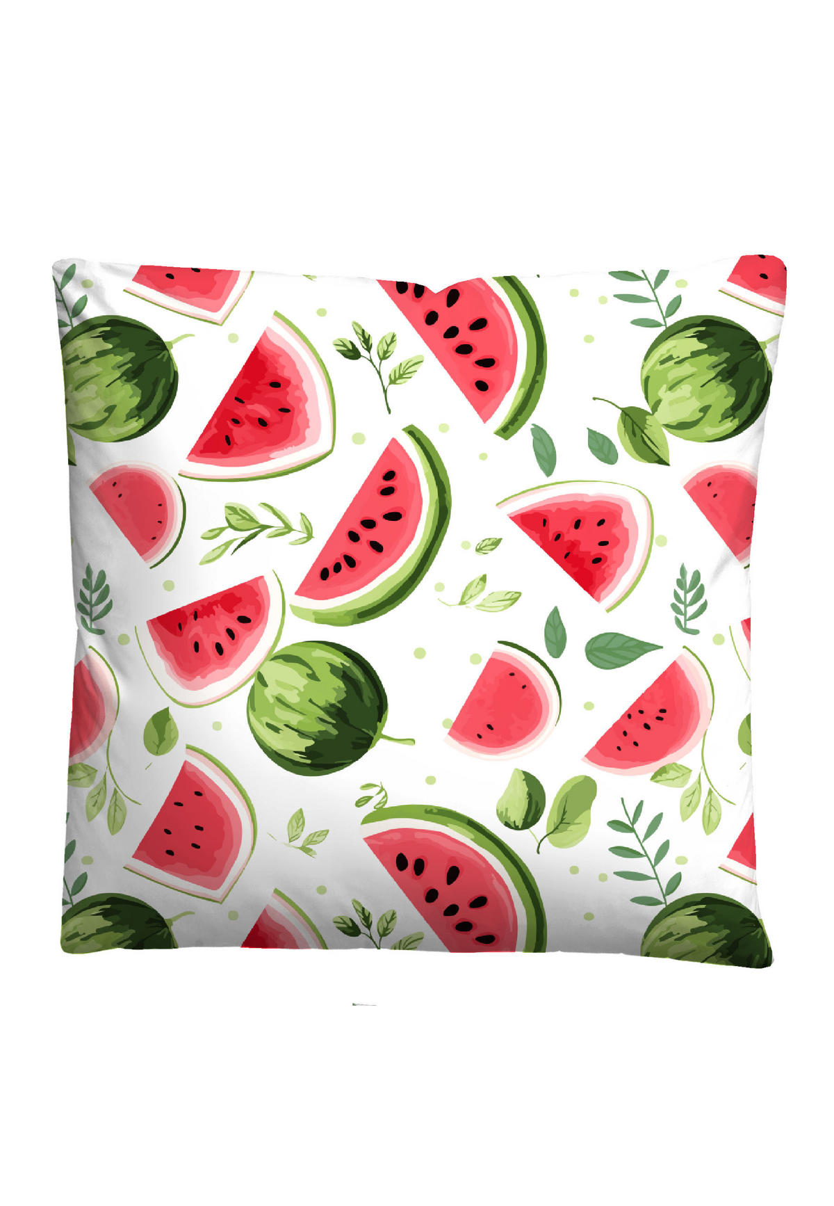 BETTWÄSCHE-GARNITUR Renforcé Wassermelone rot, 135x200 cm + 80x80 cm - Rot, Textil (135/200cm) - Castell