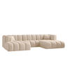 ECKSOFA U-form Grand modular stoff Haga Ecru - Ecru, Holz (317/179cm) - Kaiser Möbel