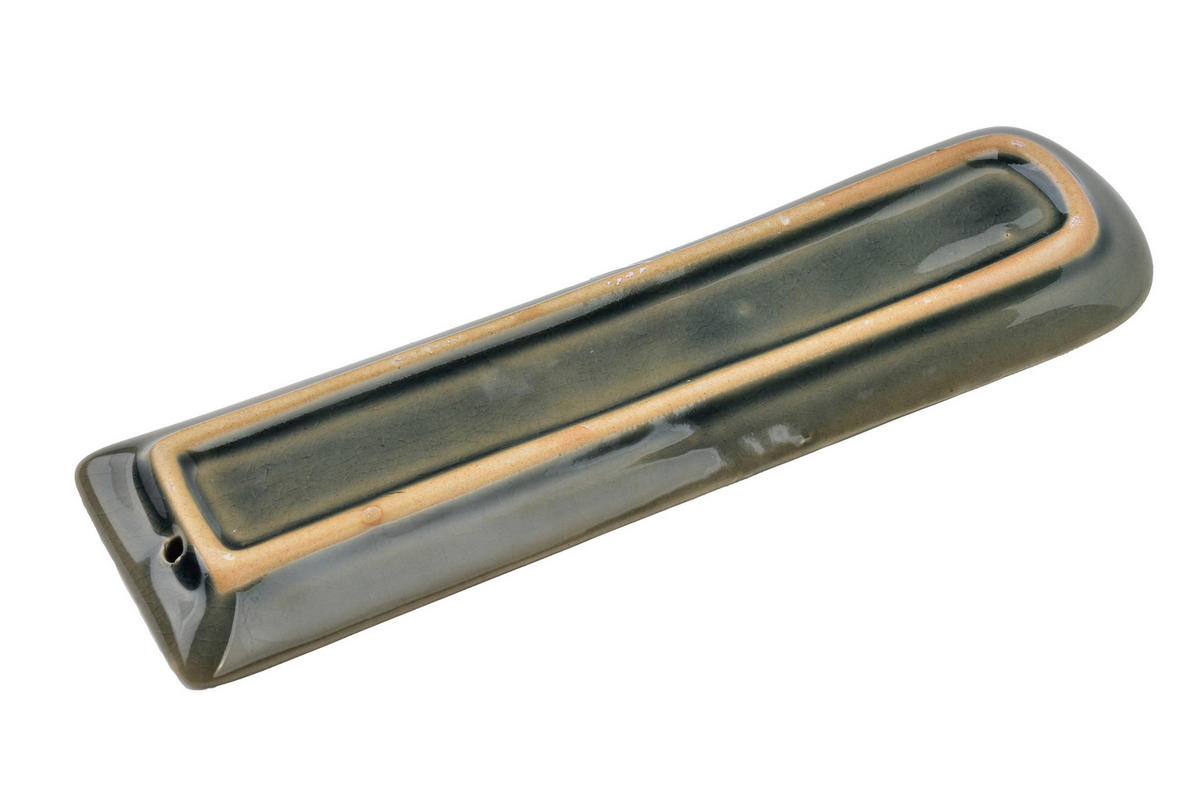 STÄBCHENHALTER Basic Grau 5.5/1.5/21.5 cm Keramik - Grau, Keramik (1.5/21.5/5.5cm) - Mondex