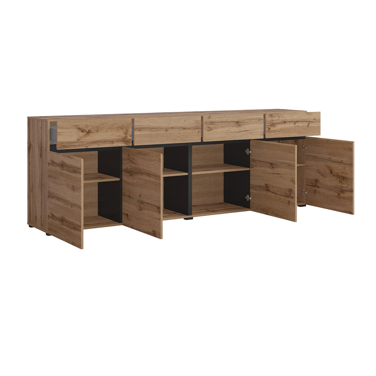SIDEBOARD Lilia Holz - Braun, Holzwerkstoff (225/78.5/40cm) - Petits-meubles