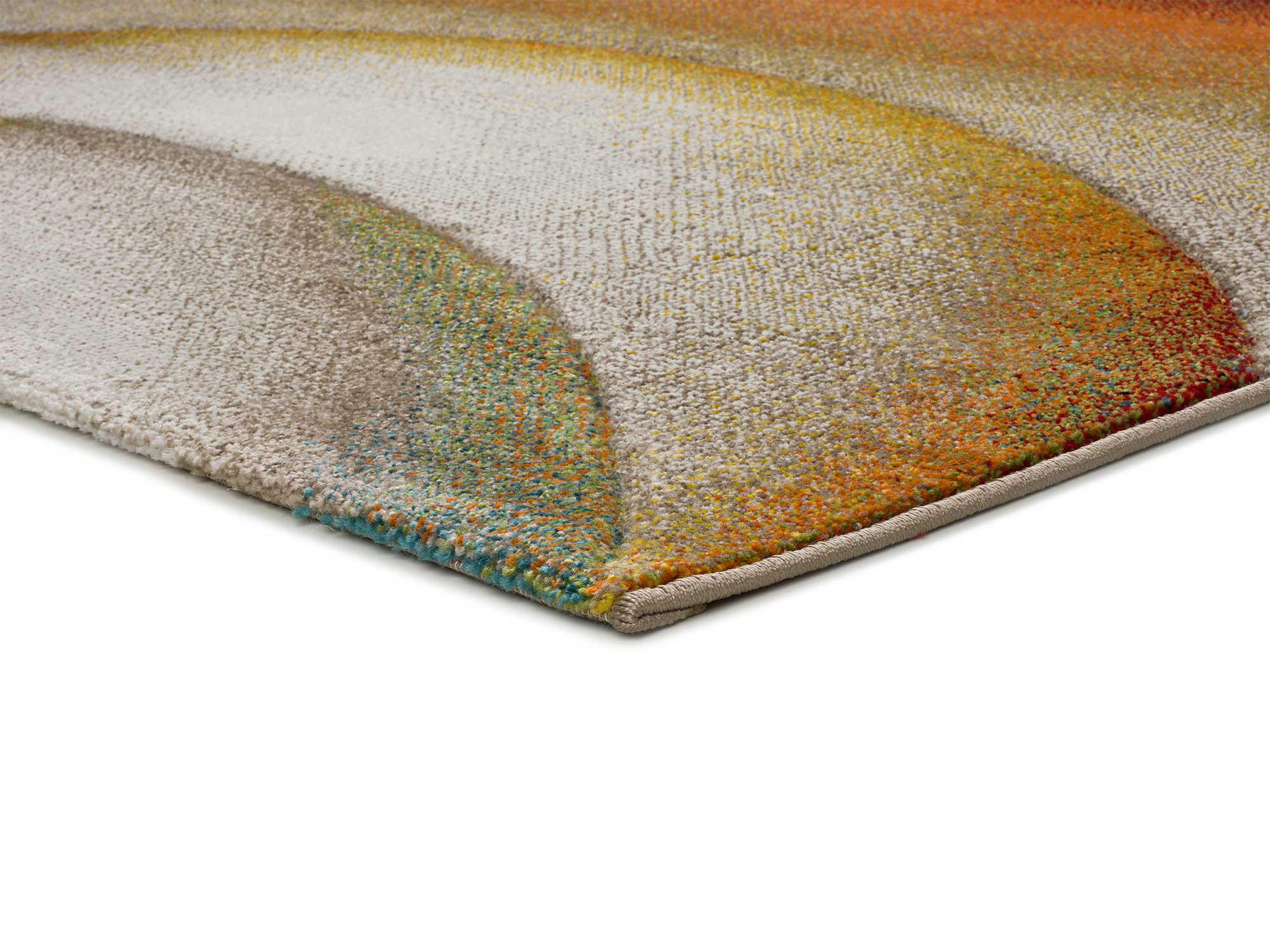 WEBTEPPICH mehrfarbig Libet 120/170 cm - Terracotta/Orange, Naturmaterialien/Textil (120/170cm) - Atticgo