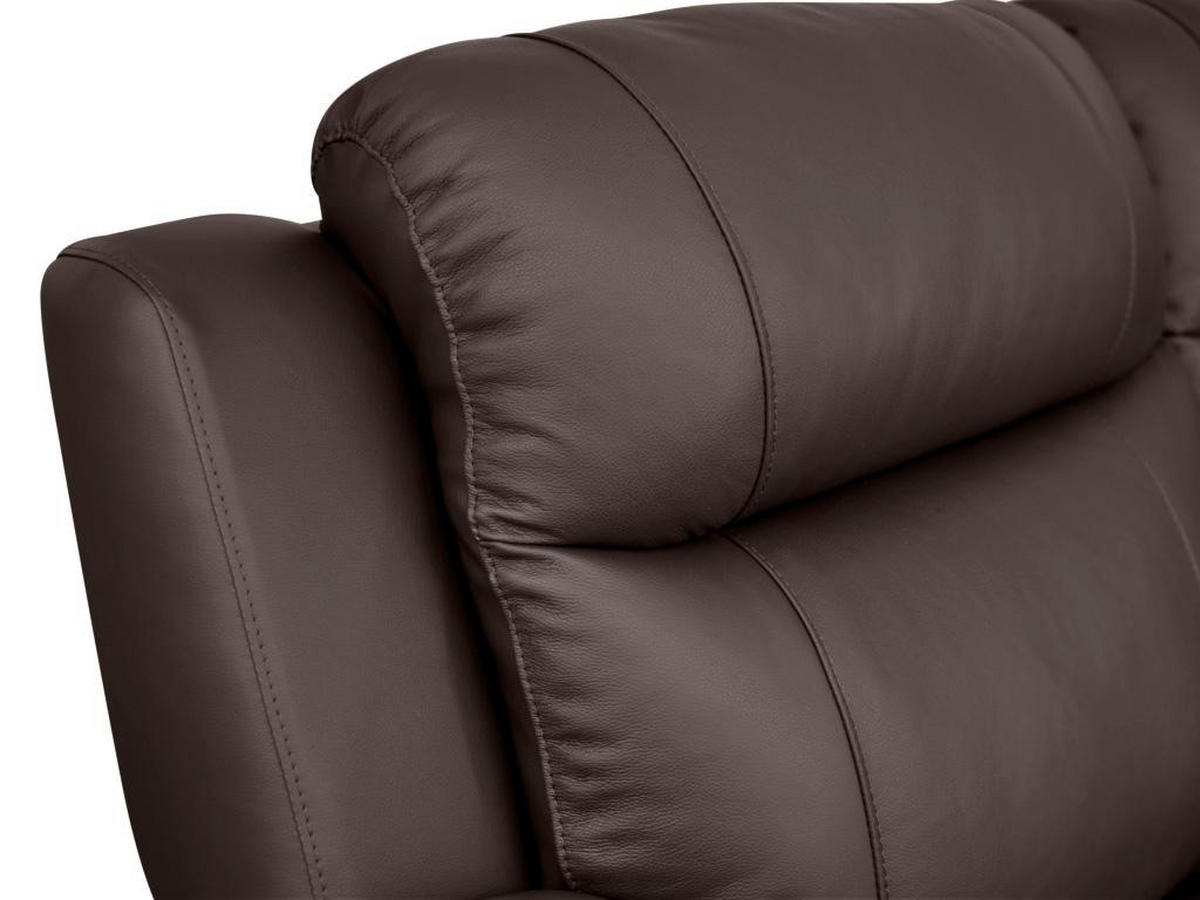RELAXSOFA Leder Ecksofa - Braun - EVASION - Braun, Leder (217/217cm) - Vente-Unique