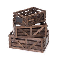 HOLZKISTEN-SET Mira 3-tlg. Massivholz, verschiedene Größen naturfarben - Naturfarben, Holz (29/17/42cm) - DESIGN DELIGHTS