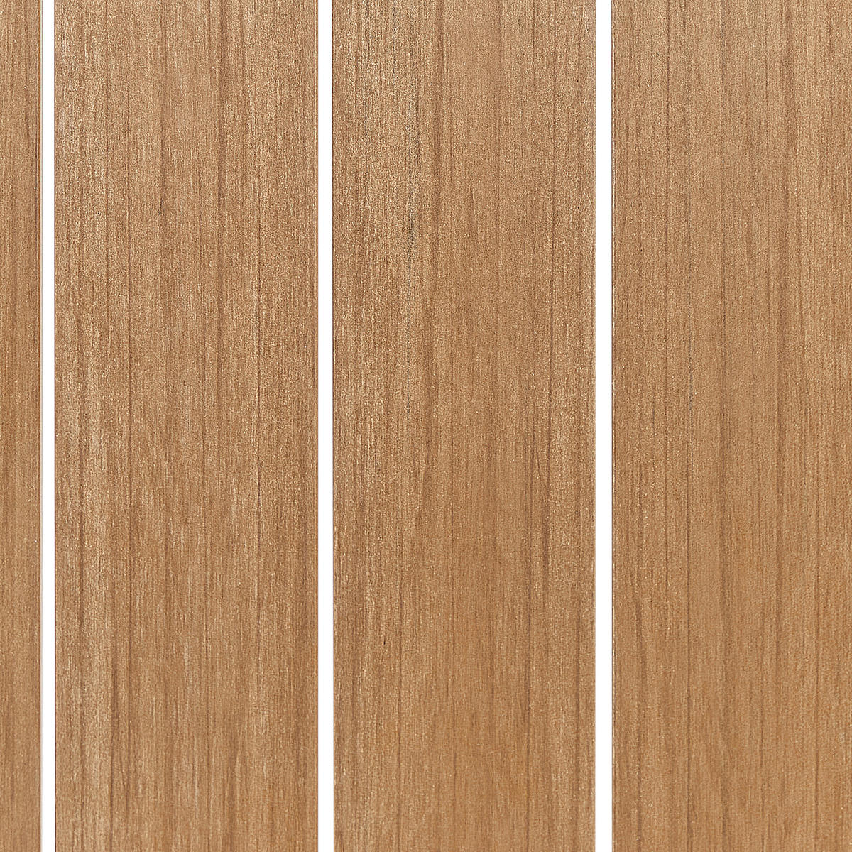 GARTENTISCH Heller Holzfarbton Messina - Hellbraun/Schwarz, Kunststoff (96/52/50cm) - Beliani