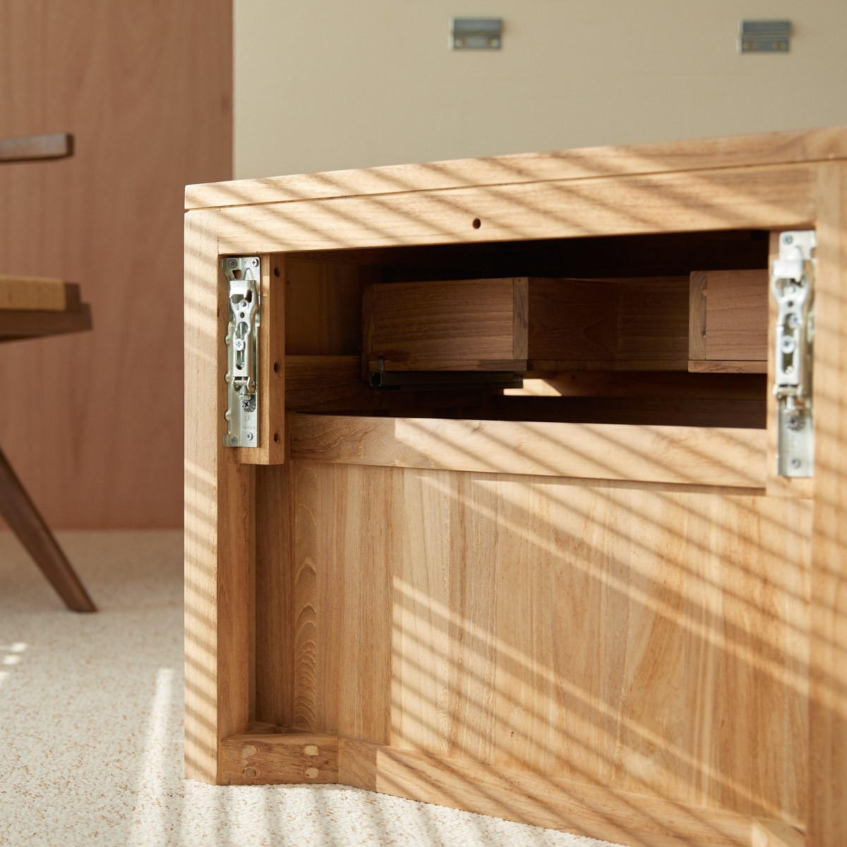 WASCHTISCHUNTERSCHRANK Jacob Natur aus Teak - Naturfarben, Holz (80/51/45cm) - Tikamoon