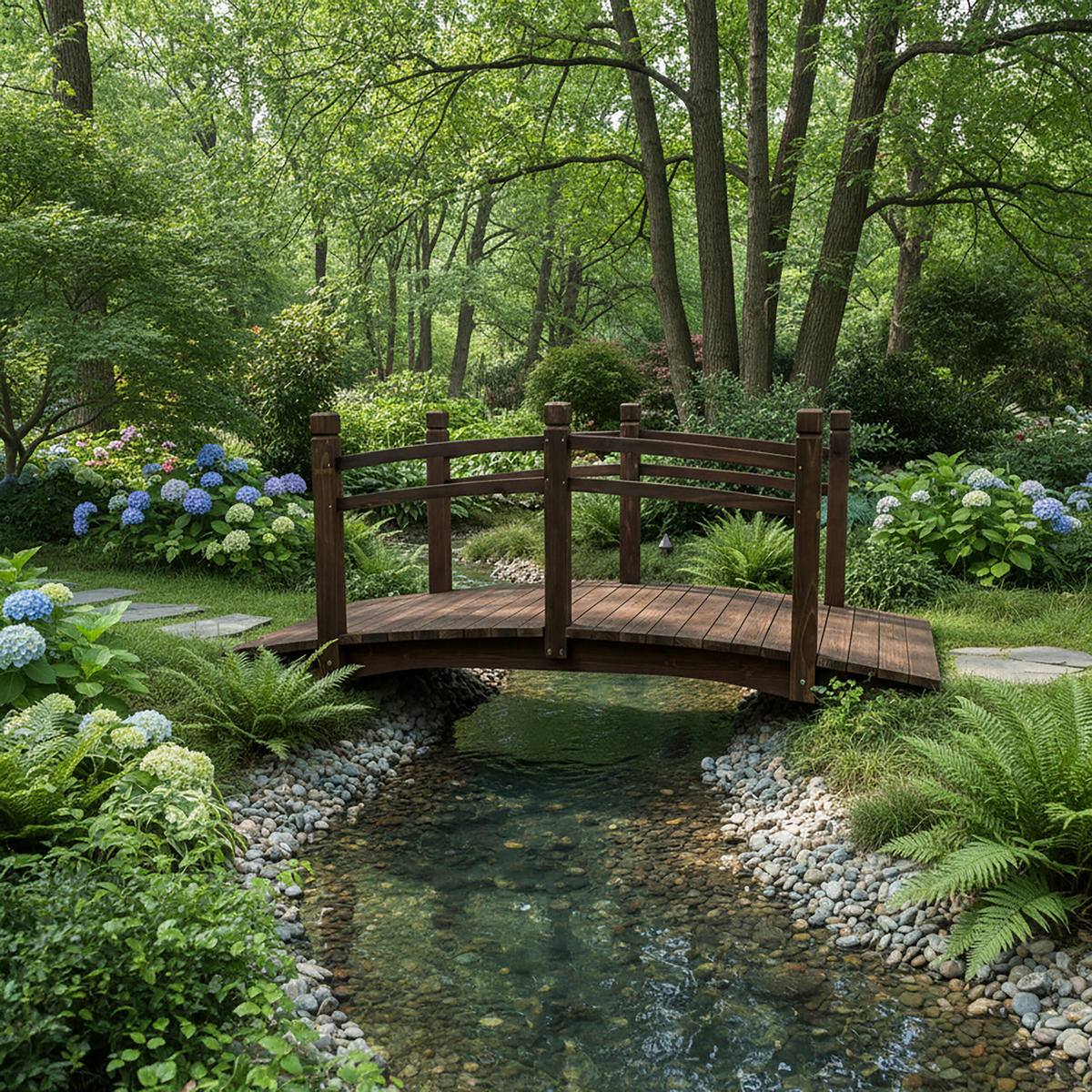 MOST-ZÁHRADY - hnedá, drevo (75/171.5/58cm) - Relaxdays