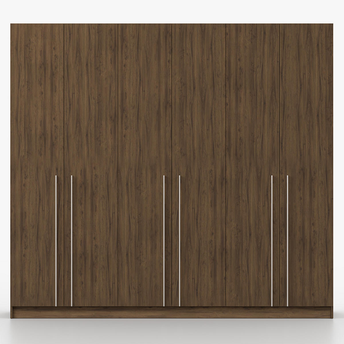 DREHTÜRENSCHRANK ROSA III 6D 230/210/55 cm 6-türig Nussbaum - Kaschmir/Nussbaumfarben, Holz/Holzwerkstoff (230/210/55cm) - imoebel24