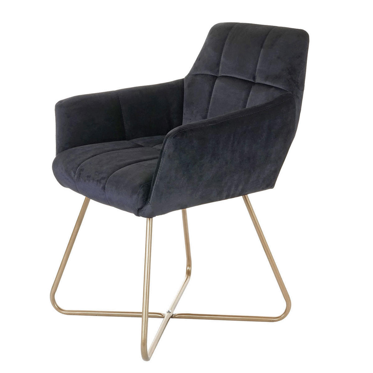 ESSZIMMERSTUHL Schwarz 6er-Set - Schwarz, Textil (60/79/58cm) - MCW