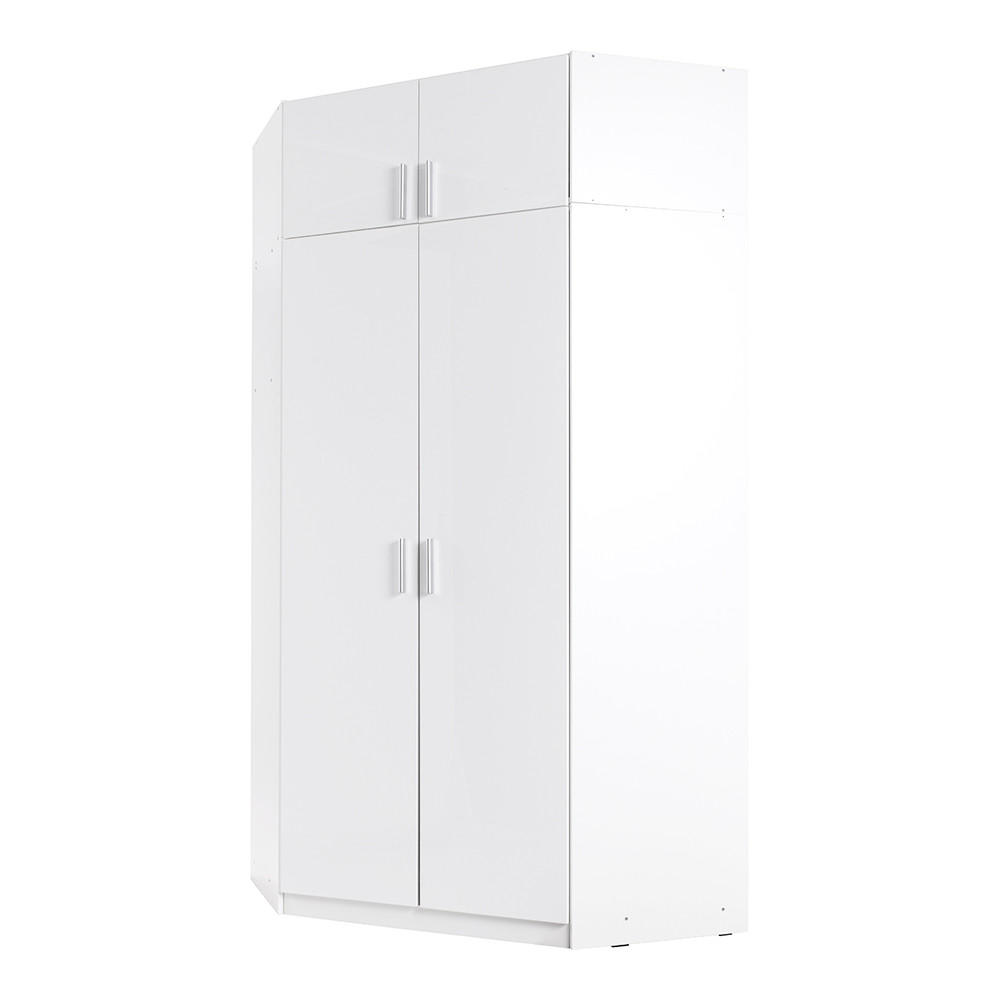 Lomado Kleiderschrank Weiß 117x238x117 cm