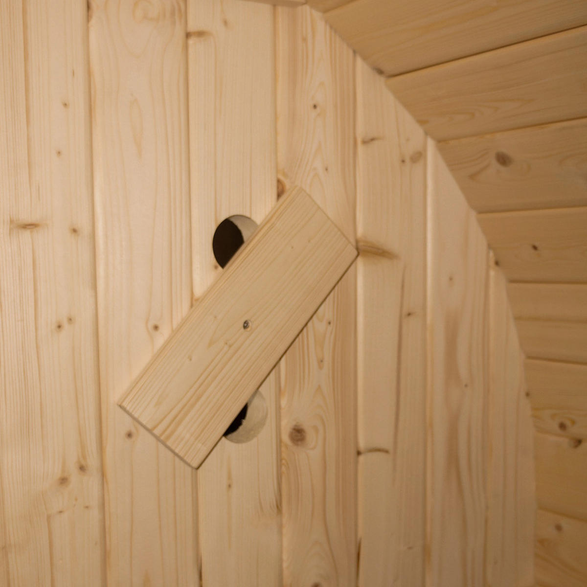 OUTDOOR-SAUNA CUBE S - Naturfarben, Holz - Home Deluxe