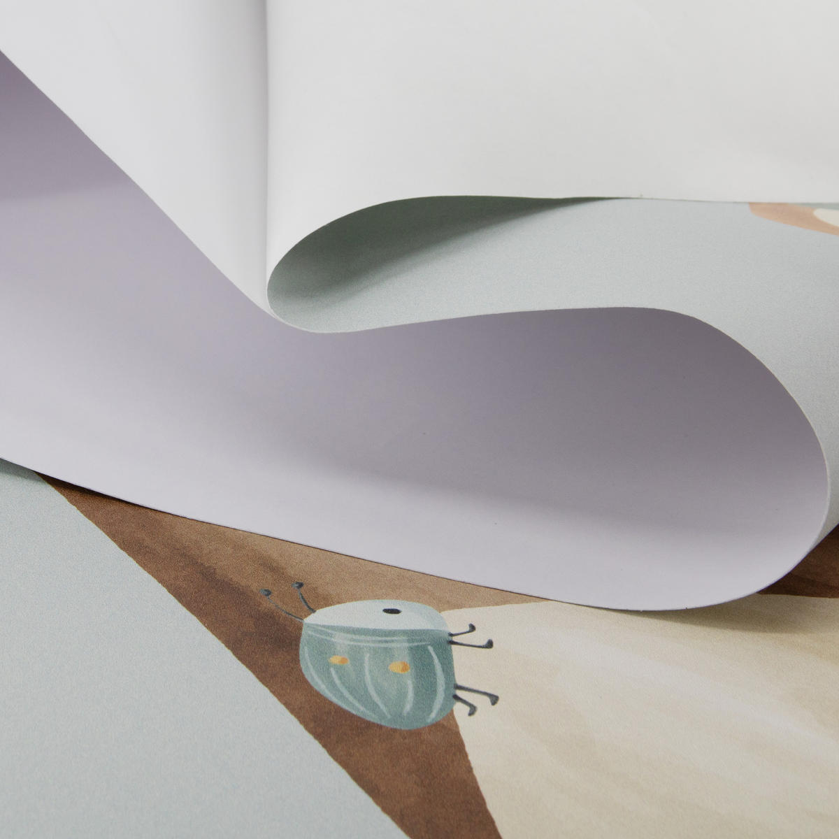 MESSLATTE Wandaufkleber auf Vliestapete Waldtiere - Multicolor, Papier/Kunststoff (27.5/142cm) - Little Dutch