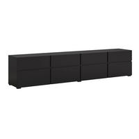 TV STOLEK Lilia Černá - černá, kompozitní dřevo (225/48/40cm) - Petits-meubles