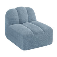 SESSEL ohne Armlehnen aus Granular Fleece, DE-42651, Blau - Blau, Textil (78/79/104cm) - ComfortXL