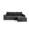 ECKSOFA mit Schlaffunktion Schwarz - Schwarz, Textil (268/163cm) - Furnisell