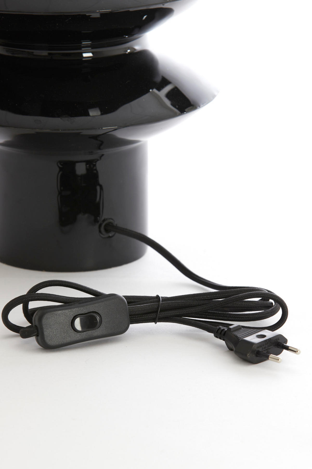 LAMPENFUSS Petch Schwarz Ø22/26 cm - Schwarz, Metall (22/22/26cm) - Light & Living