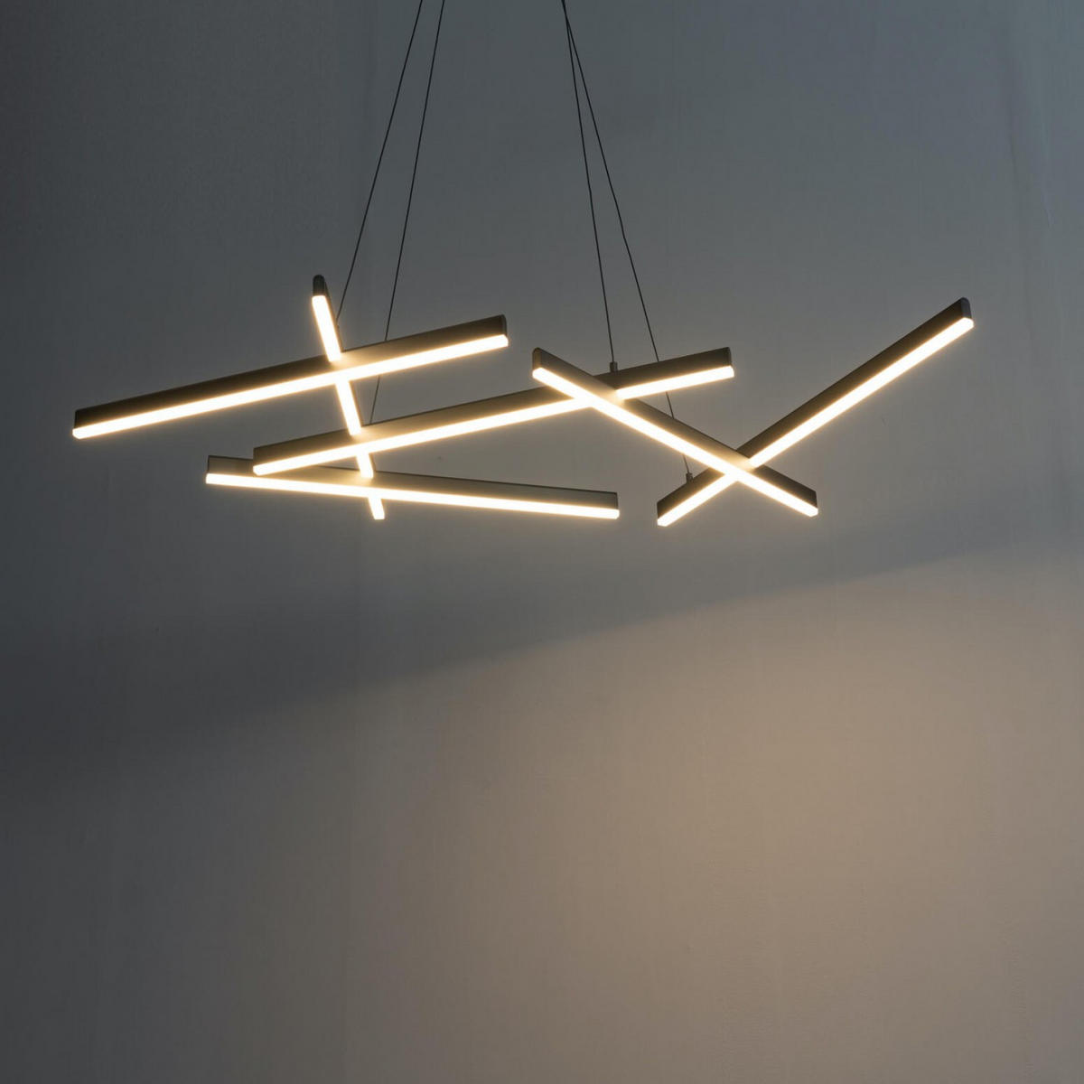 HÄNGELEUCHTE Taranto, Schwarz, 120cm - Schwarz, Metall (105/69/120cm) - KOSILUM