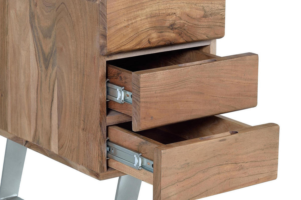 SCHREIBTISCH aus Akazienholz - Braun, Holz (147/63/80cm) - Giner y Colomer